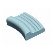 Contoured pillow made of memory foam AT03002