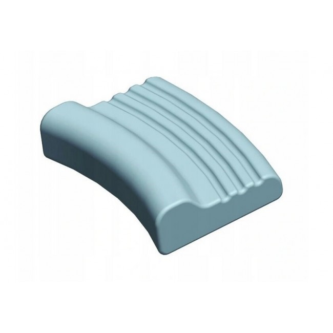 Contoured pillow made of memory foam AT03002