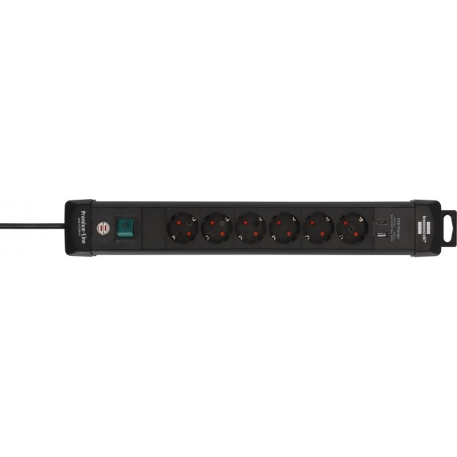 Brennenstuhl 1951160608 power extension 3 m 6 AC outlet(s) Indoor Black Brennenstuhl 1951160608 power extension 3 m 6 AC outlet(s) Indoor Black