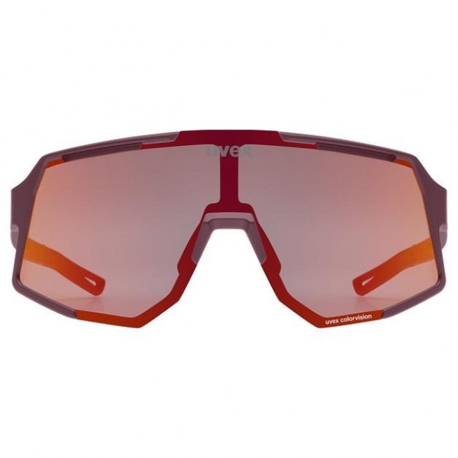 Uvex sequenze CV Multi-sport glasses Unisex Semi rimless Red