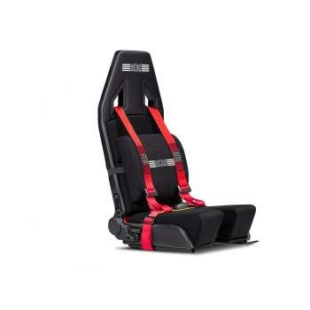 Next Level Racing Flight Simulator Seat - Airplane Seat for Home Simulator - Suitable for All Kinds of Sim Aviation - with Straps and Footrest - Integrated Casters (NLR-S030)