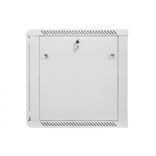 Lanberg wall-mounted installation rack cabinet 19'' 12U 600x600mm gray (glass door)