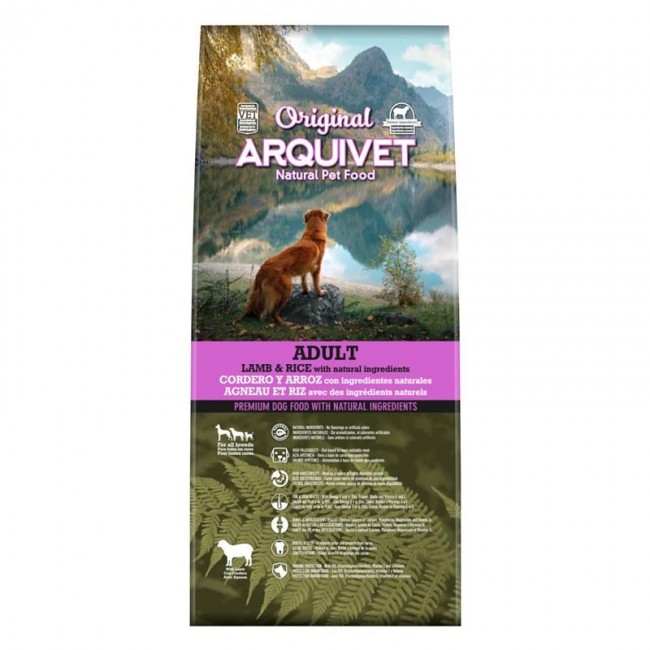 ARQUIVET Original Adult Lamb with rice - dry dog food - 12kg