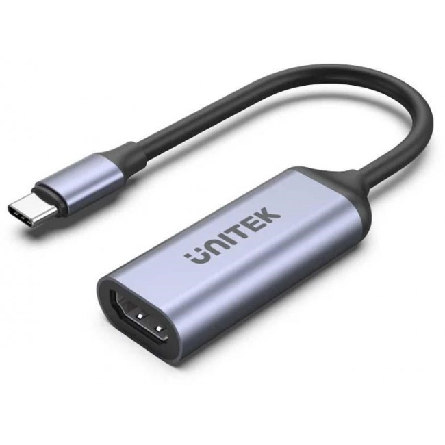 UNITEK V1416B video cable adapter 0.15 m USB Type-C HDMI Grey