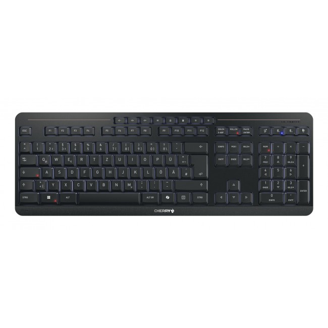 CHERRY Stream ultimate keyboard Home/Office USB + RF Wireless + Bluetooth QWERTZ German Black