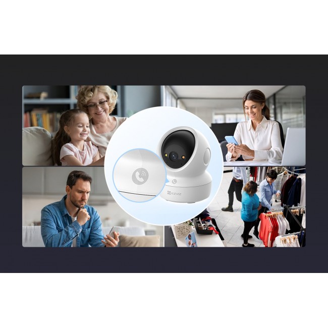 EZVIZ H6c G1 4K Spherical IP security camera Indoor 3840 x 2160 pixels Ceiling/Wall/Desk EZVIZ H6c G1 4K Spherical IP security camera Indoor 3840 x 2160 pixels Ceiling/Wall/Desk