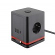 Olympia SW 1000 power extension 1.5 m 3 AC outlet(s) Indoor Black, Red