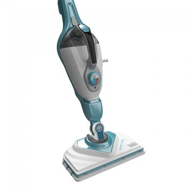 Black & Decker BHSM166DSM steam cleaner Steam mop 0.5 L 1600 W Aqua colour, White