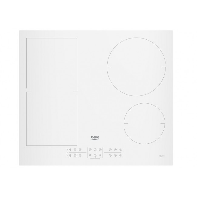 Beko HII64200FMTW hob White Built-in 60 cm Zone induction hob 4 zone(s) Beko HII64200FMTW hob White Built-in 60 cm Zone induction hob 4 zone(s)