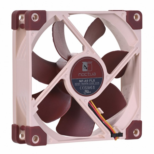 Noctua NF-A9 FLX computer cooling system Computer case Fan 9.2 cm Beige, Brown Noctua NF-A9 FLX computer cooling system Computer case Fan 9.2 cm Beige, Brown