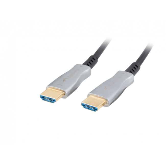 LANBERG HDMI CABLE M/M V2.0 10M OPTICAL AOC BLACK CA-HDMI-20FB-0100-BK LANBERG HDMI CABLE M/M V2.0 10M OPTICAL AOC BLACK CA-HDMI-20FB-0100-BK