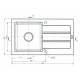 Single-bowl sink with draining board Maidsinks Promo 76x44 1B 1D E070053701 Single-bowl sink with draining board Maidsinks Promo 76x44 1B 1D E070053701