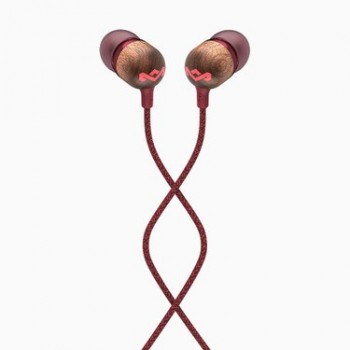 The House Of Marley Smile Jamaica Headset Wired In-ear Calls/Music Red, Wood
