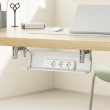 Maclean under-desk cable/extension organizer, max. load 5kg, white, MC-106 W Maclean under-desk cable/extension organizer, max. load 5kg, white, MC-106 W