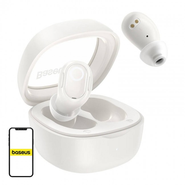 Baseus Bowie WM02 wireless headphones (white) Baseus Bowie WM02 wireless headphones (white)