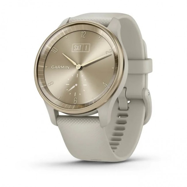 Garmin vivomove Trend LCD 40 mm Hybrid 254 x 346 pixels Touchscreen Gold GPS (satellite) Garmin vivomove Trend LCD 40 mm Hybrid 254 x 346 pixels Touchscreen Gold GPS (satellite)