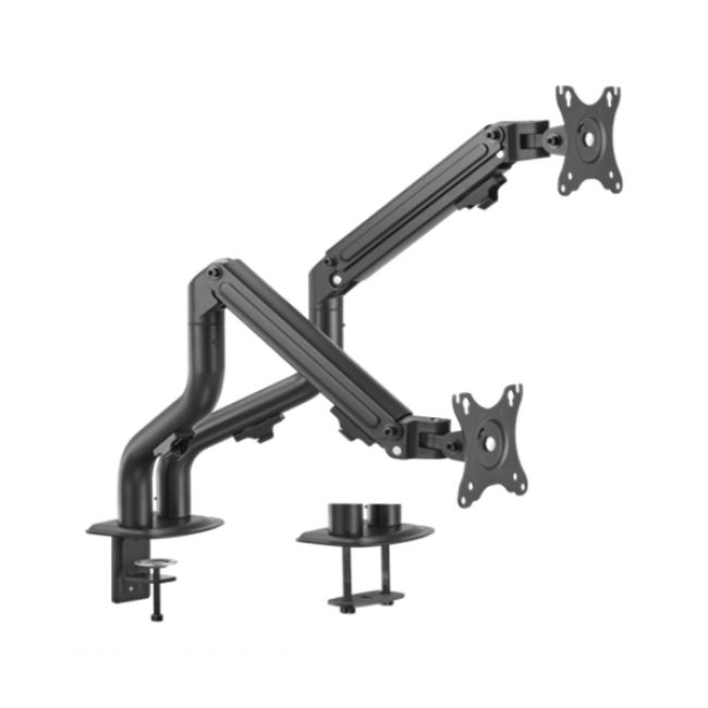 Gembird MA-DA2-02 Adjustable desk 2-display mounting arm (tilting), 17 -32 , up to 8 kg Gembird MA-DA2-02 Adjustable desk 2-display mounting arm (tilting), 17 -32 , up to 8 kg