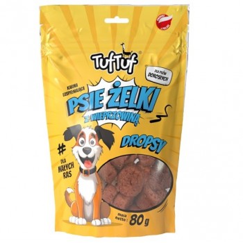 TUF TUF Dog gummies - pork drops - dog treat - 80g