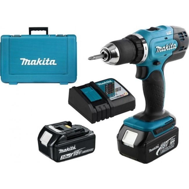Makita DDF453RFE drill 1.6 kg Black, Blue Makita DDF453RFE drill 1.6 kg Black, Blue
