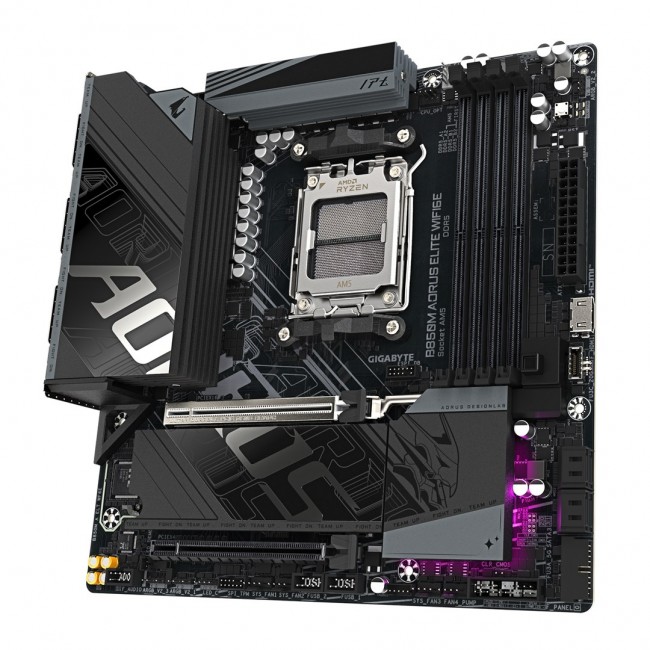 GIGABYTE B850M AORUS ELITE WIFI6E Motherboard - AMD Ryzen 9000 Series CPUs, 12+2+2 Phases Digital VRM, up to 8200MHz DDR5 (OC), 1xPCIe 5.0 + 1xPCIe 4.0 M.2, WIFI 6E, 2.5GbE LAN, USB 3.2 Gen 2 GIGABYTE B850M AORUS ELITE WIFI6E Motherboard - AMD Ryzen 9000 Series CPUs, 12+2+2 Phases Digital VRM, up to 8200MHz DDR5 (OC), 1xPCIe 5.0 + 1xPCIe 4.0 M.2, WIFI 6E, 2.5GbE LAN, USB 3.2 Gen 2