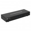 Techly IDATA DP-KVM4 KVM switch Rack mounting Black Techly IDATA DP-KVM4 KVM switch Rack mounting Black