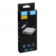 iBox IUHCHDVGA USB Type-C Hub 4-in-1 USB 3.0 + PD 100W + HDMI 4K 30Hz + VGA Full HD