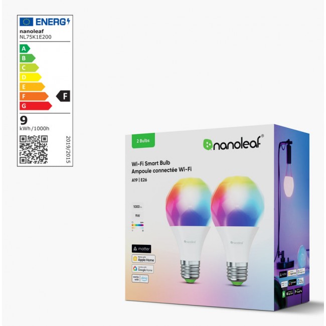 Nanoleaf N7501B02-2A60E smart lighting Smart bulb Wi-Fi/Bluetooth 9 W