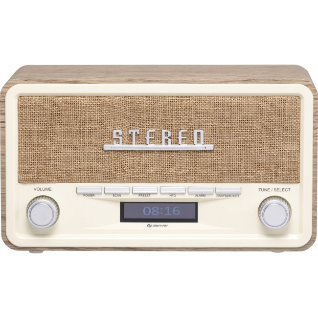 Retro radio Denver DAB-18 ligh wood