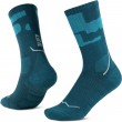 BUFF Merino MW Crew Socks MWC2 Socks, Blue-Turquoise L