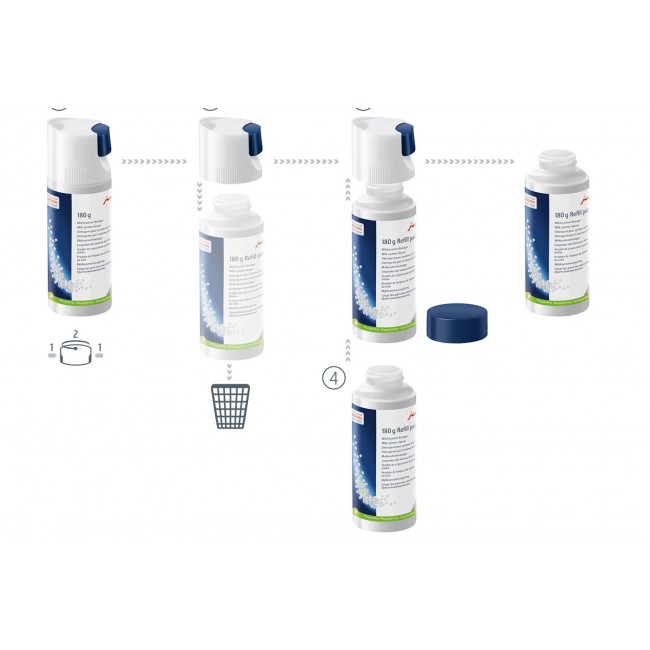 JURA Milk system cleaner (mini tabs) 180 g refillable bottle