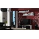 Cama TV stand SOHO 140 white/black gloss