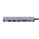 UNITEK HUB USB-C H1118A USB-A x3, USB-C, HDMI, SD, microSD