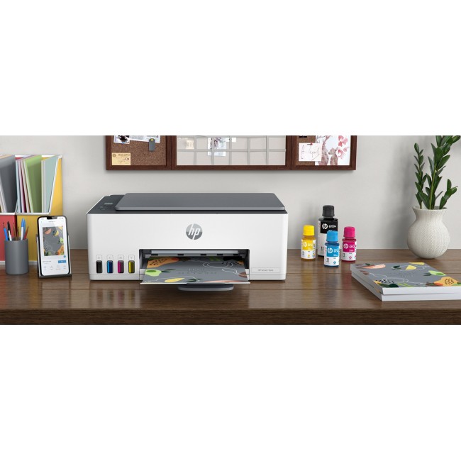 HP Smart Tank 580 All-in-One Printer, Home and home office, Print, copy, scan, Wireless High-volume printer tank Print from phone or tablet Scan to PDF HP Smart Tank 580 All-in-One Printer, Home and home office, Print, copy, scan, Wireless High-volume printer tank Print from phone or tablet Scan to PDF