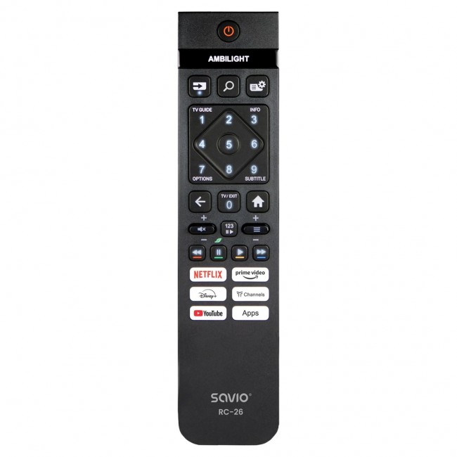 Savio RC-26 remote control IR Wireless TV Press buttons Savio RC-26 remote control IR Wireless TV Press buttons