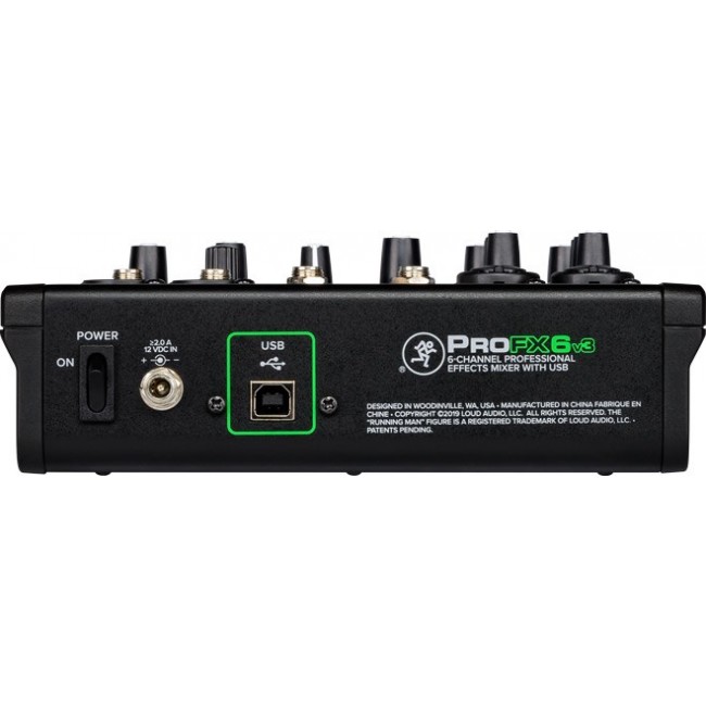Mackie ProFX6v3 - 6-channel analogue mixer with USB interface, black