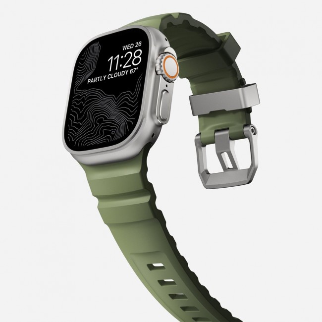 Nomad Rocky Point Band Natural Leather, Titanium