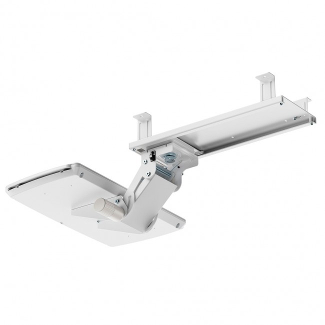 Maclean under-desk keyboard holder, adjustable, max. 5kg, white, MC-156 W Maclean under-desk keyboard holder, adjustable, max. 5kg, white, MC-156 W