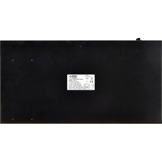 PULSAR SF116 network switch Managed Fast Ethernet (10/100) Power over Ethernet (PoE) 1U Black PULSAR SF116 network switch Managed Fast Ethernet (10/100) Power over Ethernet (PoE) 1U Black