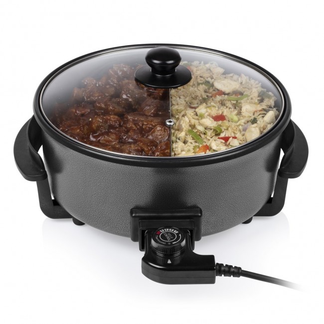 Tristar | Multifunctional grill pan XL | PZ-9135 | Diameter 30 cm | Grill | 1500 W | Lid included | Fixed handle | Black