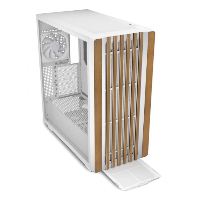 Sharkoon REBEL C70G RGB Full Tower White, Wood