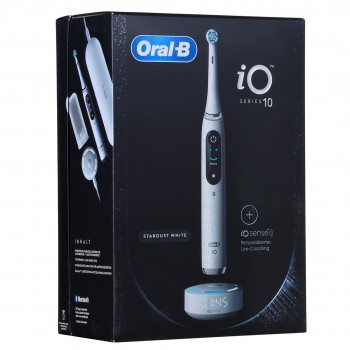 ORAL-B iO Series 10 Stardust White Electric toothbrush + iO Sense charger White