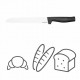 Fiskars 1054945 kitchen knife Stainless steel 1 pc(s) Bread knife Fiskars 1054945 kitchen knife Stainless steel 1 pc(s) Bread knife