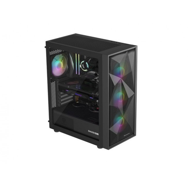 HOUSING GENESIS DIAXID 605 ARGB MIDI TOWER WITH USB-C WINDOW BLACK HOUSING GENESIS DIAXID 605 ARGB MIDI TOWER WITH USB-C WINDOW BLACK