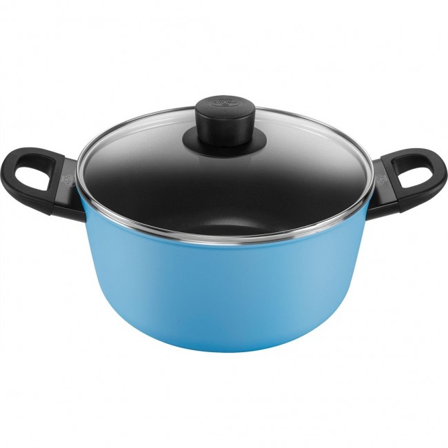 BALLARINI CAPRERA 2H Pot with Lid 24 cm blue BALLARINI CAPRERA 2H Pot with Lid 24 cm blue