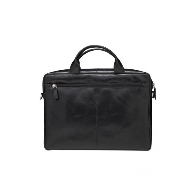 Leather shoulder bag with 15 Leather shoulder bag with 15