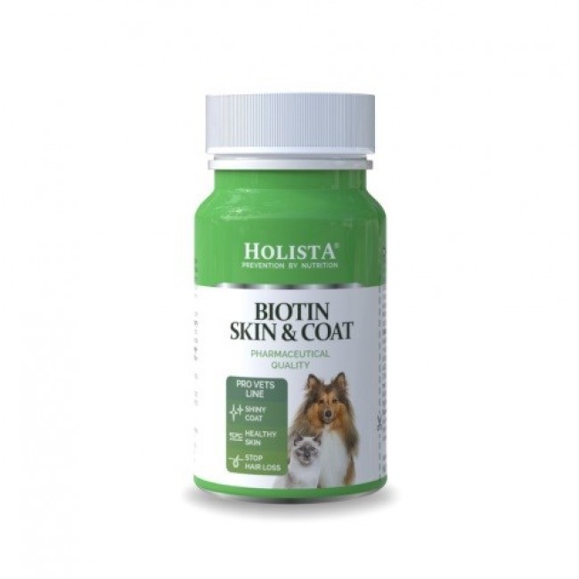 HOLISTA Biotin Skin & Coat - supplements for dogs and cats - 90 pcs