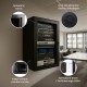 Extralink Rackmount cabinet 12U 600x450 Black wall mounted