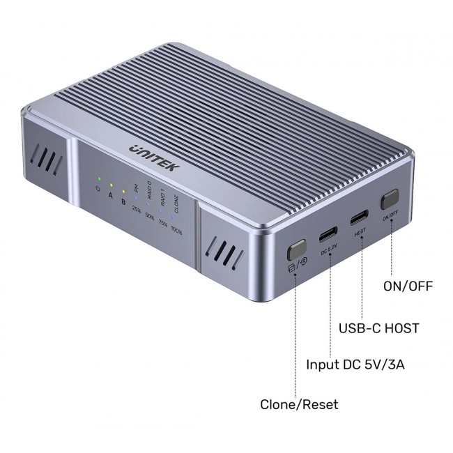 UNITEK SolidForce SSD enclosure Grey M.2 UNITEK SolidForce SSD enclosure Grey M.2