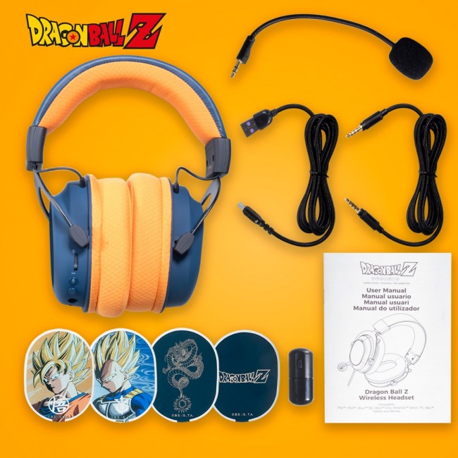 Blade DB2001 headphones/headset Wired & Wireless Head-band Gaming USB Type-C Bluetooth Black, Grey, Orange