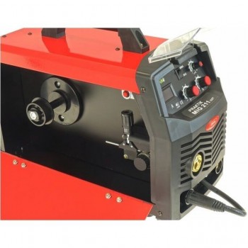 PRAKTIK MIG 211 MMA Digital - MIG/MAG semi-automatic welding machine, minimum welding current: 30A, maximum welding current: 200A, rated power: 6.2kW, power supply: 230V, welding method: FLUX/MIG-MAG/MMA